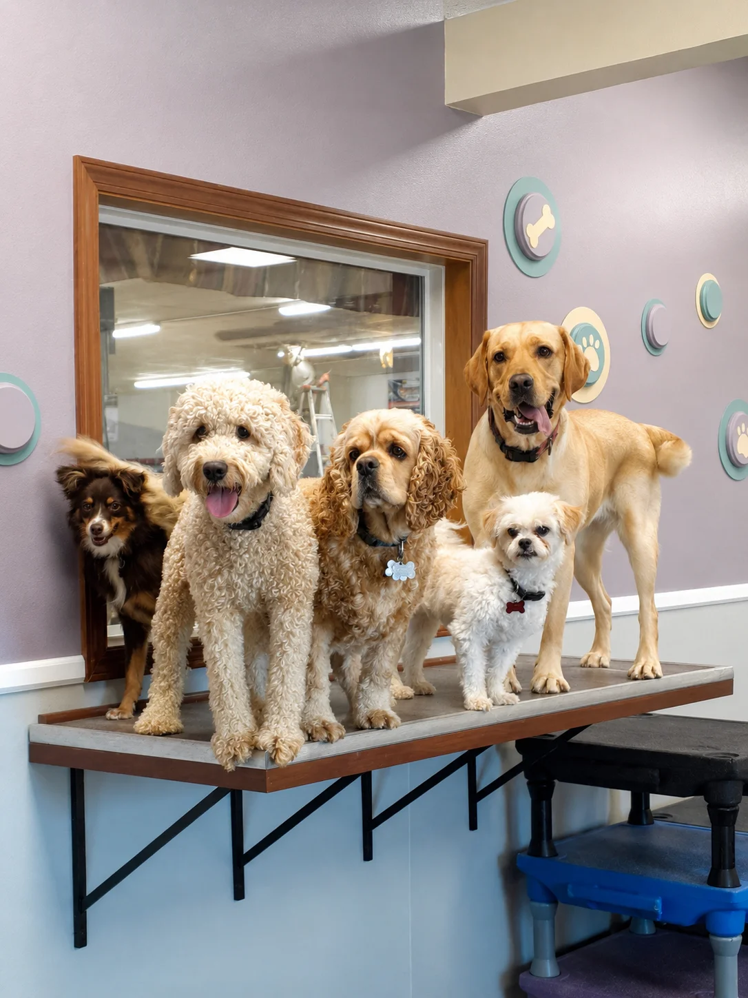 Doggy daycare play room
