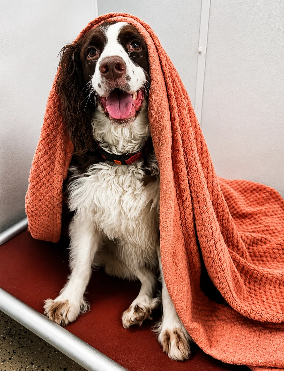 Grooming, bath, brush & a bow
