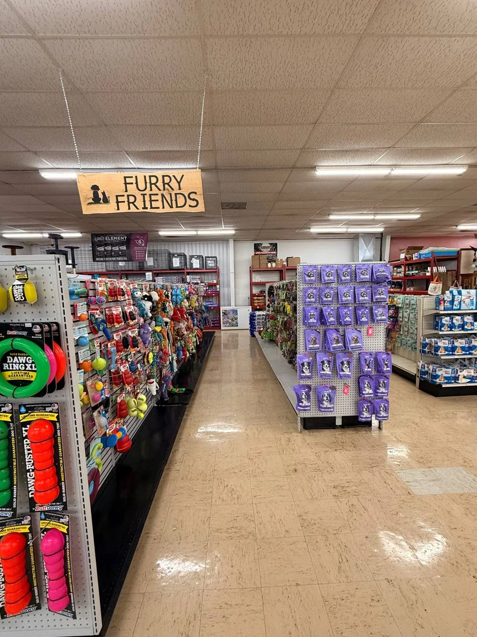 Inside the Animal Health Center store
